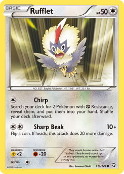 Rufflet - Dragons Exalted - #111 - Pokemon TCG card