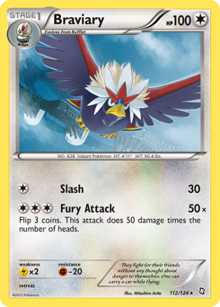 Braviary - Dragons Exalted - #112 - Pokemon TCG card