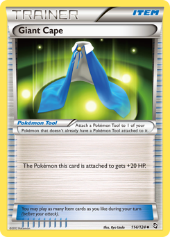 Giant Cape - Dragons Exalted - #114 - Pokemon TCG card