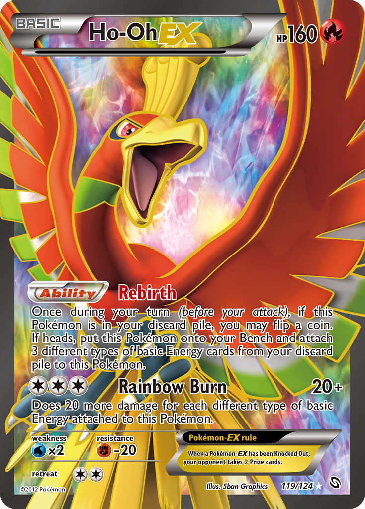 Ho-Oh-EX - Dragons Exalted - #119 - Pokemon TCG card
