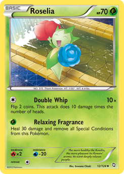 Roselia #12 Roselia - Dragons Exalted - #12 - Pokemon TCG card