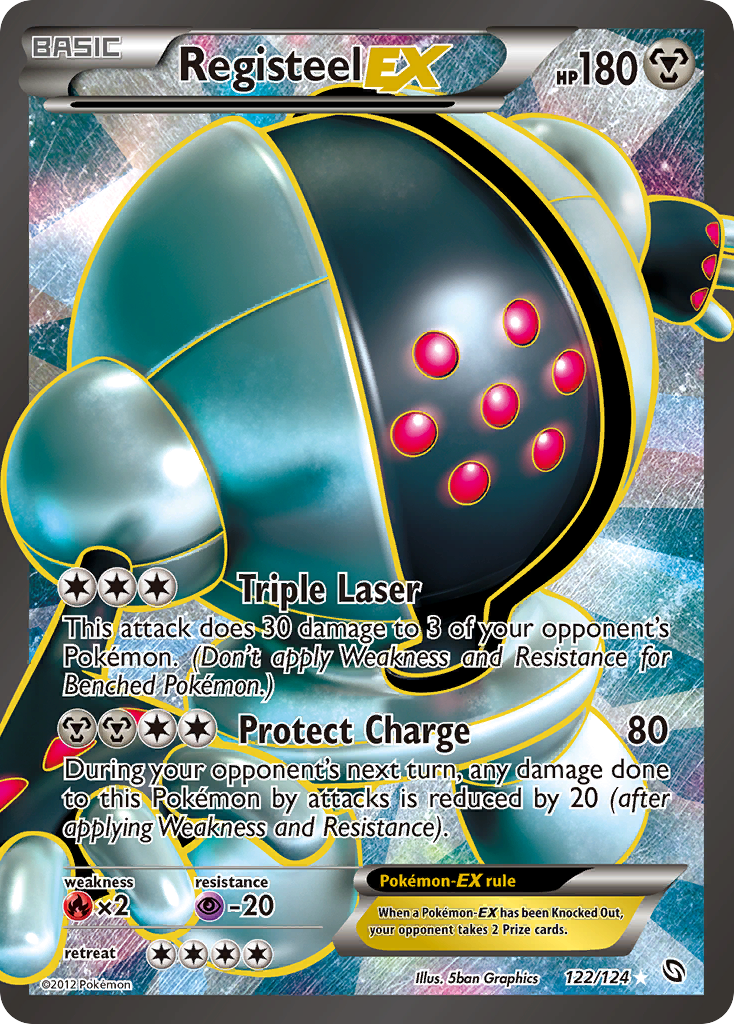 Registeel-EX - Dragons Exalted - #122 - Pokemon TCG card