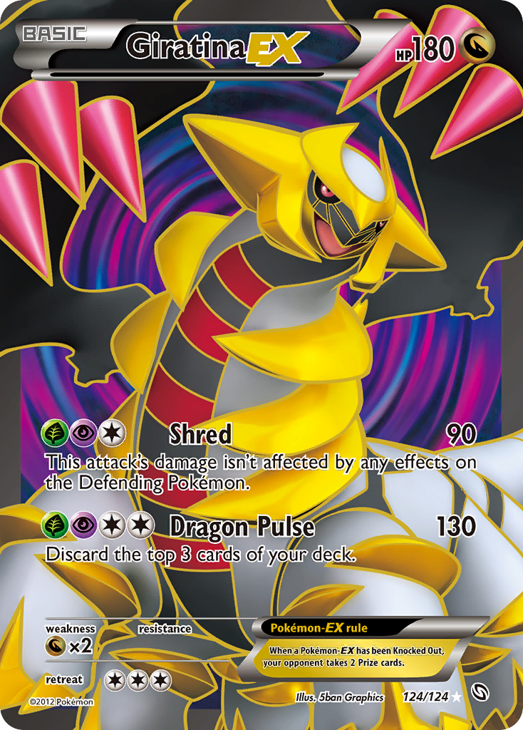 Giratina-EX - Dragons Exalted - #124 - Pokemon TCG card
