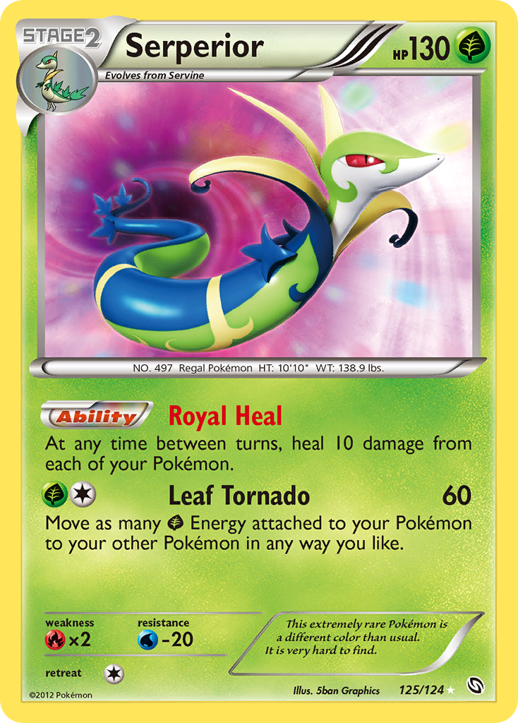 Serperior - Dragons Exalted - #125 - Pokemon TCG card