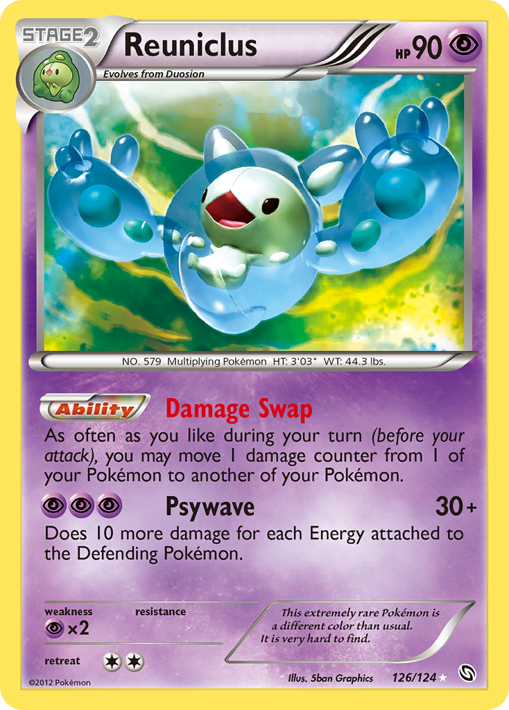 Reuniclus - Dragons Exalted - #126 - Pokemon TCG card