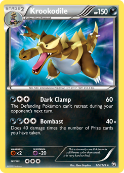Krookodile #127 Krookodile - Dragons Exalted - #127 - Pokemon TCG card
