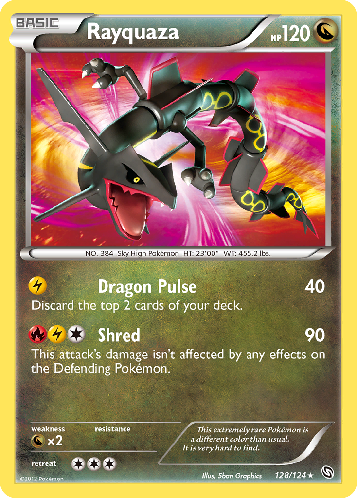 Rayquaza - Dragons Exalted - #128 - Pokemon TCG card