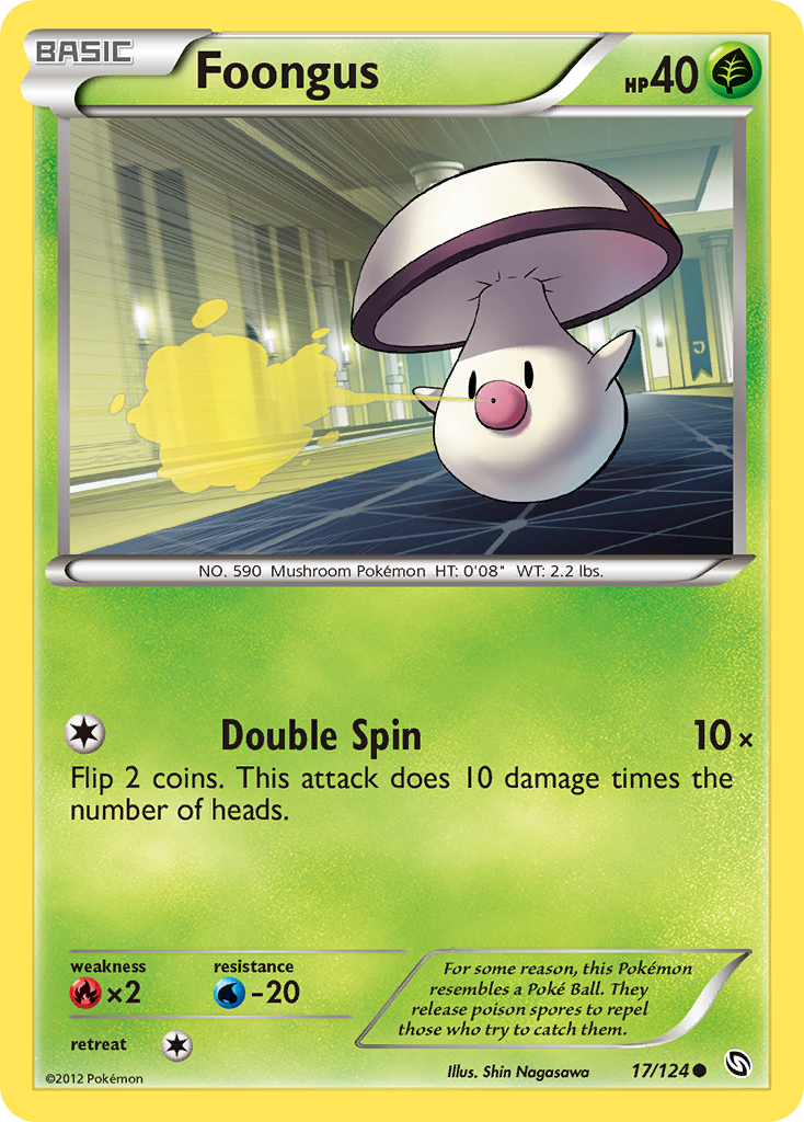 Foongus - Dragons Exalted - #17 - Pokemon TCG card