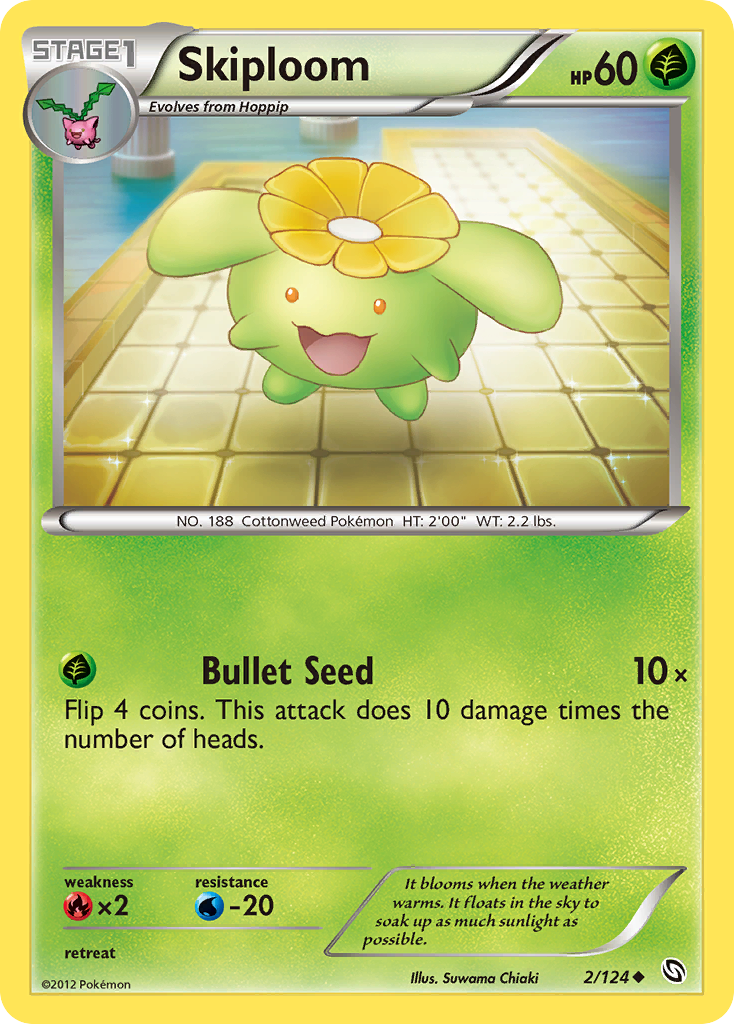 Skiploom - Dragons Exalted - #2 - Pokemon TCG card