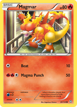 Magmar #20 Magmar - Dragons Exalted - #20 - Pokemon TCG card