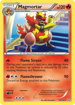 Magmortar - Dragons Exalted - #21 - Pokemon TCG card