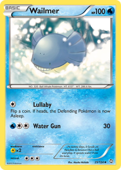 Wailmer #25 Wailmer - Dragons Exalted - #25 - Pokemon TCG card