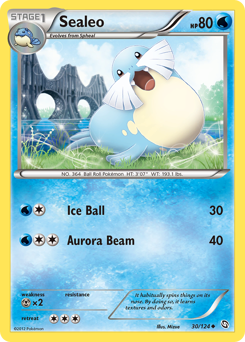 Sealeo #30 Sealeo - Dragons Exalted - #30 - Pokemon TCG card