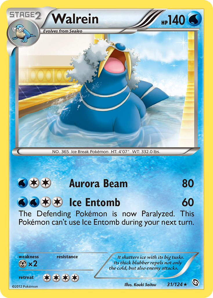 Walrein - Dragons Exalted - #31 - Pokemon TCG card