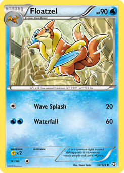 Floatzel - Dragons Exalted - #33 - Pokemon TCG card