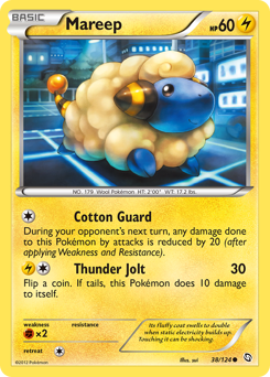 Mareep #38 Mareep - Dragons Exalted - #38 - Pokemon TCG card