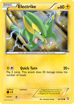 Electrike - Dragons Exalted - #42 - Pokemon TCG card