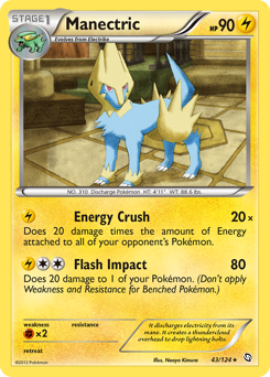Manectric #43 Manectric - Dragons Exalted - #43 - Pokemon TCG card