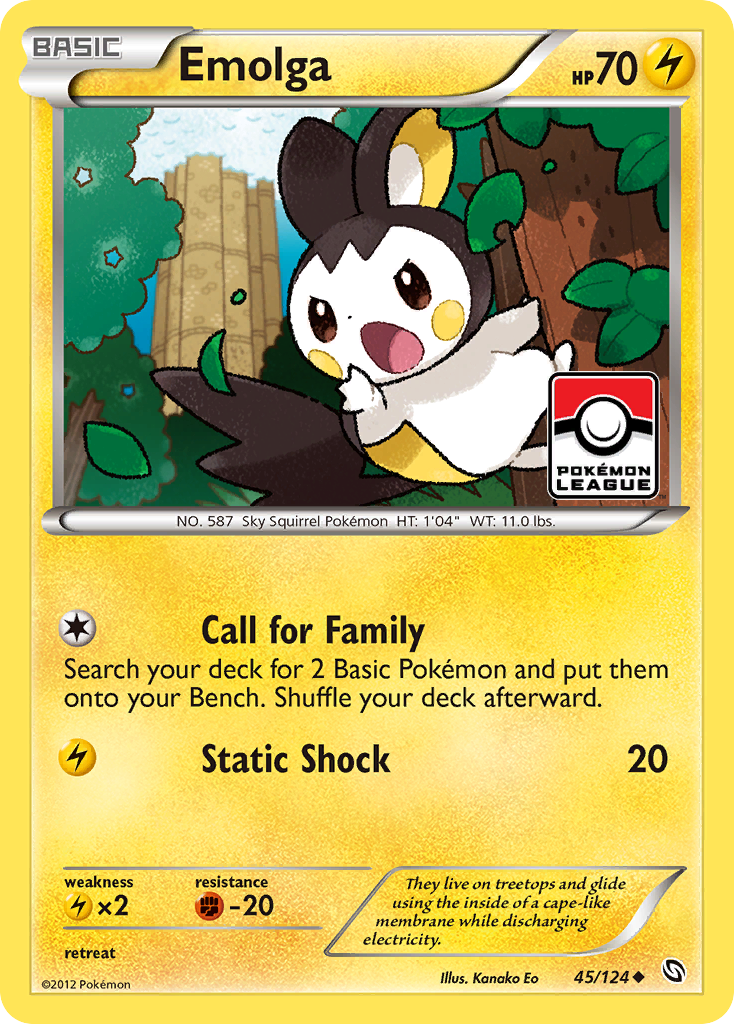Emolga - Dragons Exalted - #45 - Pokemon TCG card