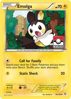 Emolga #45 Emolga - Dragons Exalted - #45 - Pokemon TCG card