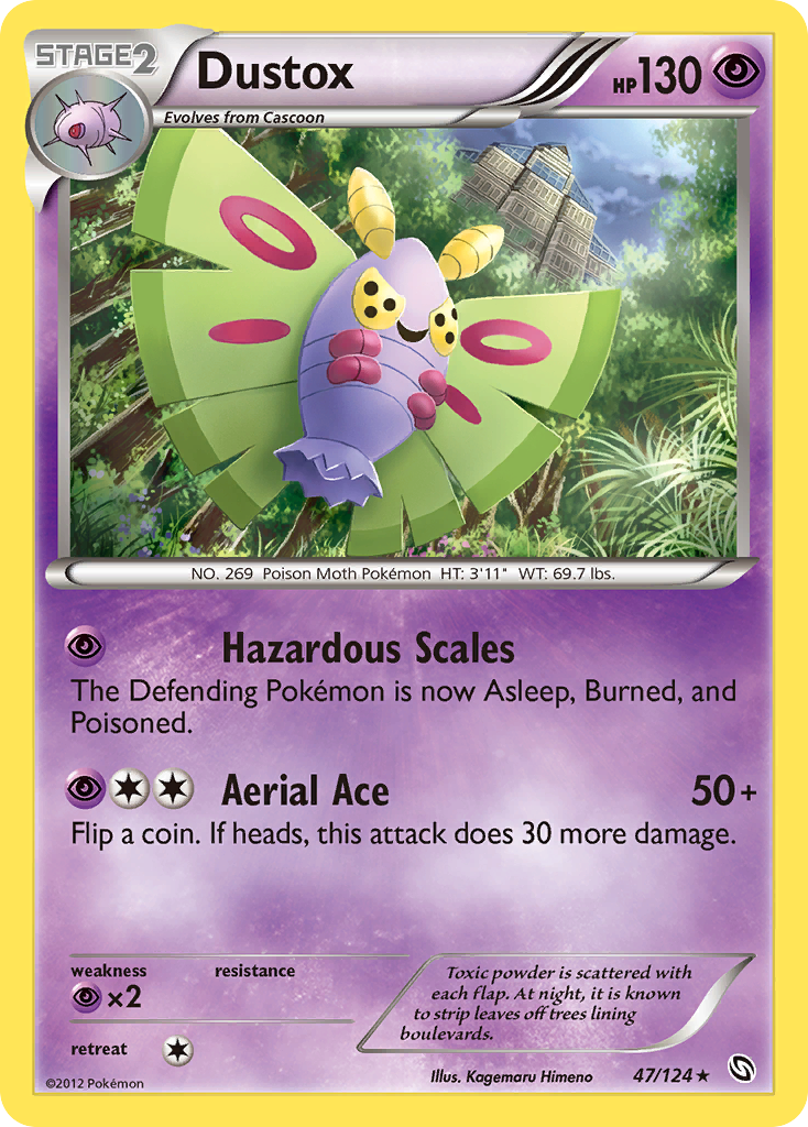 Dustox - Dragons Exalted - #47 - Pokemon TCG card