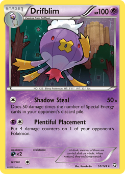 Drifblim #51 Drifblim - Dragons Exalted - #51 - Pokemon TCG card