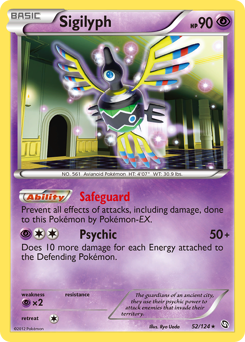 Sigilyph #52 Sigilyph - Dragons Exalted - #52 - Pokemon TCG card