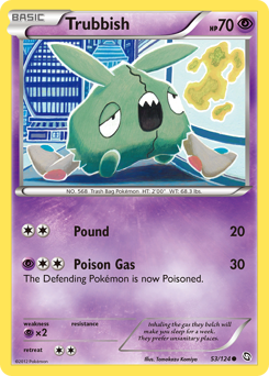 Trubbish - Dragons Exalted - #53 - Pokemon TCG card