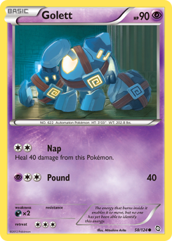 Golett #58 Golett - Dragons Exalted - #58 - Pokemon TCG card