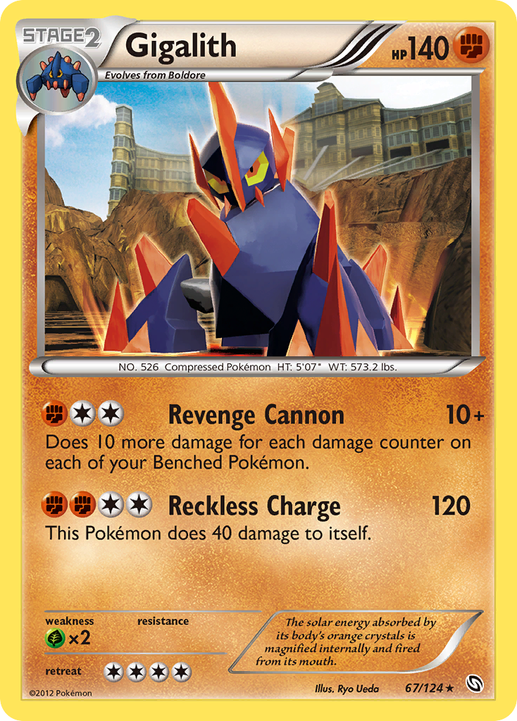 Gigalith - Dragons Exalted - #67 - Pokemon TCG card