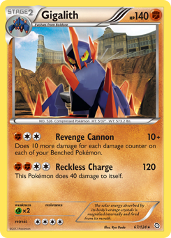 Gigalith #67 Gigalith - Dragons Exalted - #67 - Pokemon TCG card