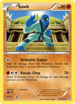 Sawk #69 Sawk - Dragons Exalted - #69 - Pokemon TCG card