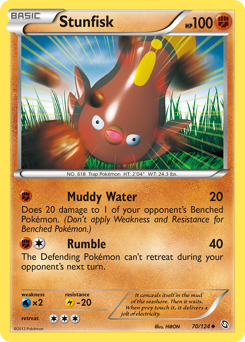 Stunfisk - Dragons Exalted - #70 - Pokemon TCG card