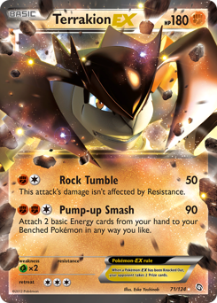 Terrakion-EX #71 Terrakion-EX - Dragons Exalted - #71 - Pokemon TCG card