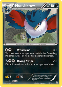 Honchkrow - Dragons Exalted - #73 - Pokemon TCG card