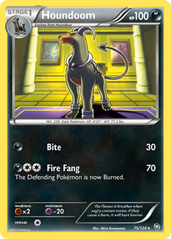 Houndoom - Dragons Exalted - #75 - Pokemon TCG card