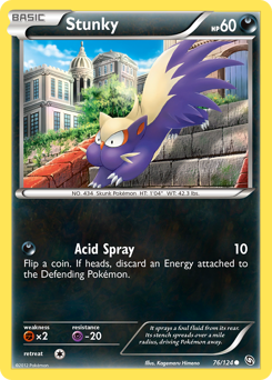 Stunky - Dragons Exalted - #76 - Pokemon TCG card