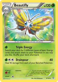 Beautifly #8 Beautifly - Dragons Exalted - #8 - Pokemon TCG card