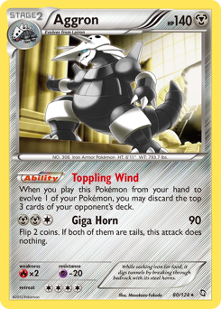 Aggron #80 Aggron - Dragons Exalted - #80 - Pokemon TCG card