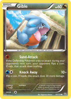 Gible #87 Gible - Dragons Exalted - #87 - Pokemon TCG card