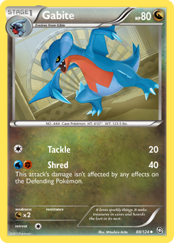Gabite #88 Gabite - Dragons Exalted - #88 - Pokemon TCG card