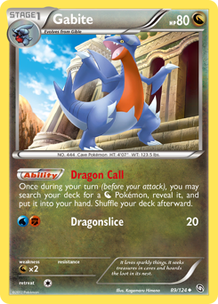 Gabite #89 Gabite - Dragons Exalted - #89 - Pokemon TCG card