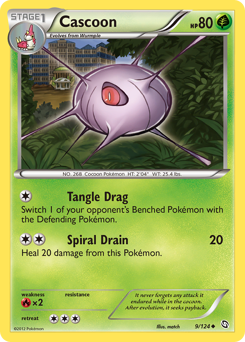 Cascoon #9 Cascoon - Dragons Exalted - #9 - Pokemon TCG card