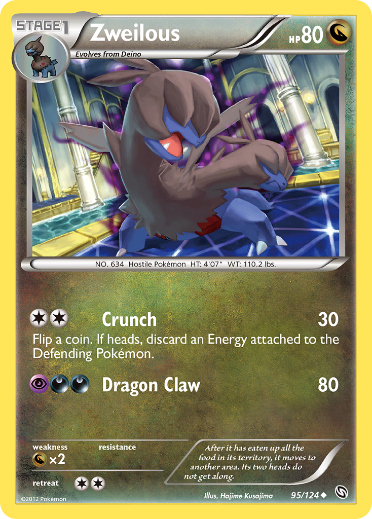 Zweilous - Dragons Exalted - #95 - Pokemon TCG card