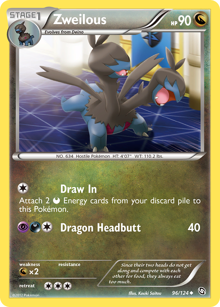 Zweilous - Dragons Exalted - #96 - Pokemon TCG card
