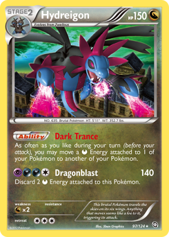 Hydreigon #97 Hydreigon - Dragons Exalted - #97 - Pokemon TCG card