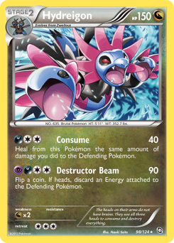 Hydreigon #98 Hydreigon - Dragons Exalted - #98 - Pokemon TCG card