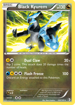 Black Kyurem #100 Black Kyurem - Boundaries Crossed - #100 - Pokemon TCG card