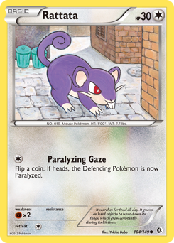 Rattata - Boundaries Crossed - #104 - Pokemon TCG card
