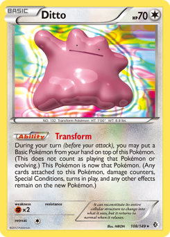 Ditto #108 Ditto - Boundaries Crossed - #108 - Pokemon TCG card